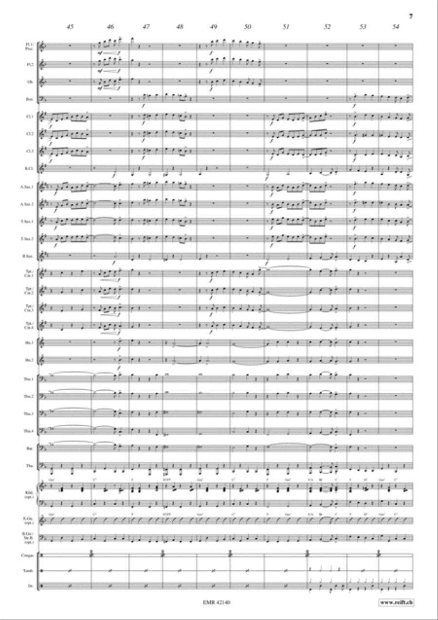 J'aime Paris Au Mois De Mai Concert Band scores gallery preview page 7