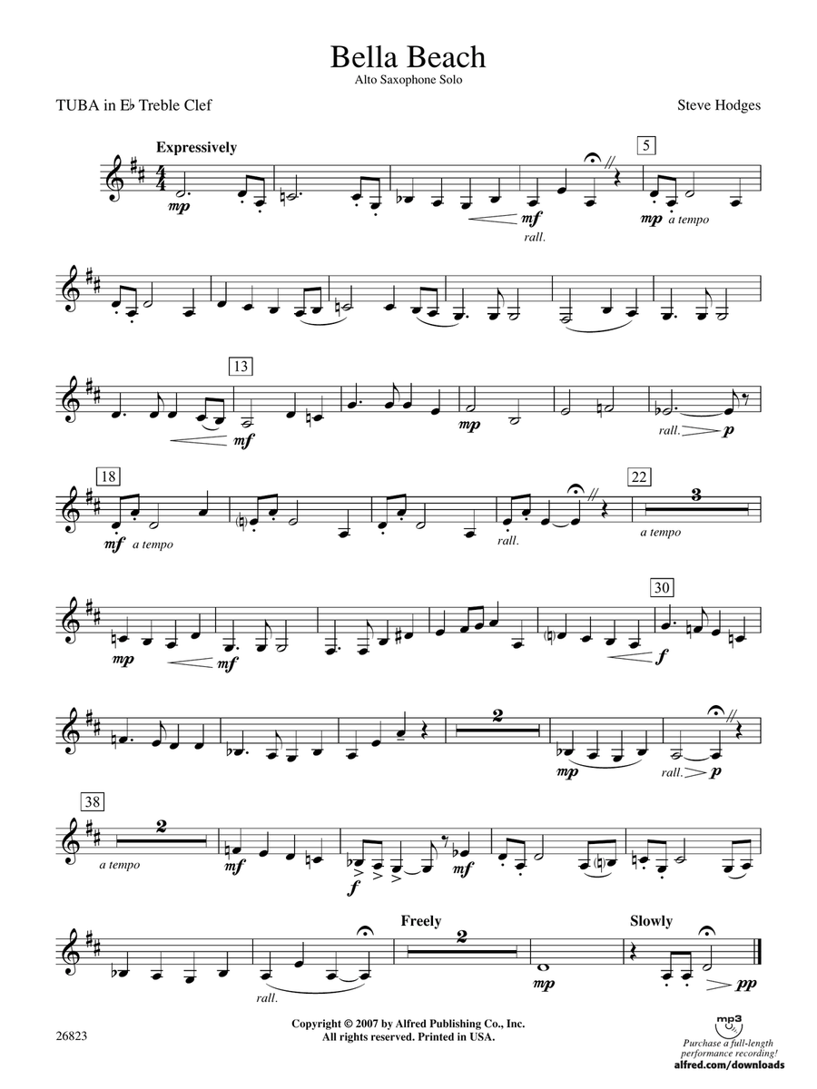 Bella Beach: (World Part) E-flat Tuba T.C.