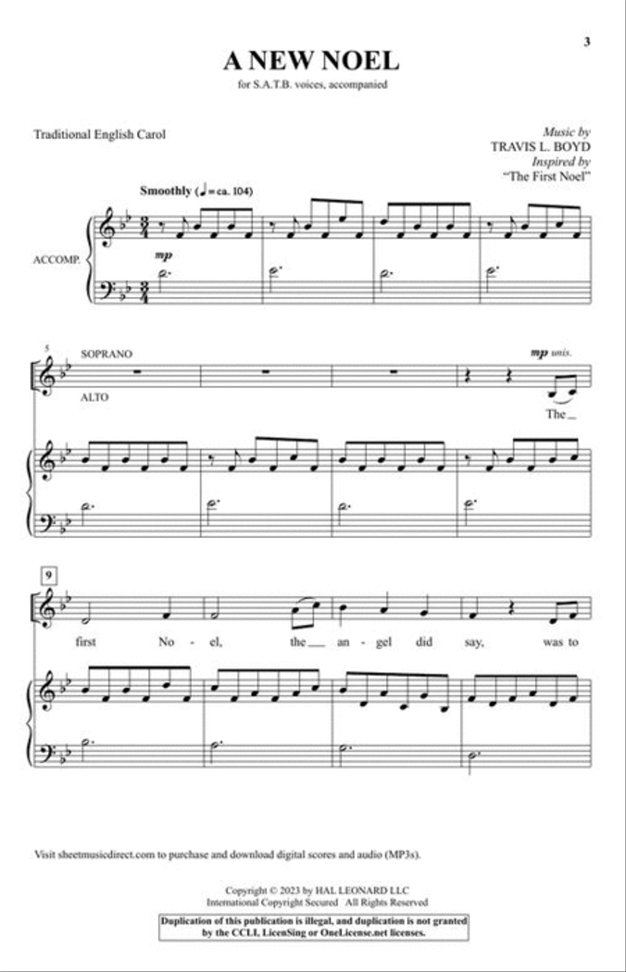 A New Noel 4-Part scores gallery preview page 3
