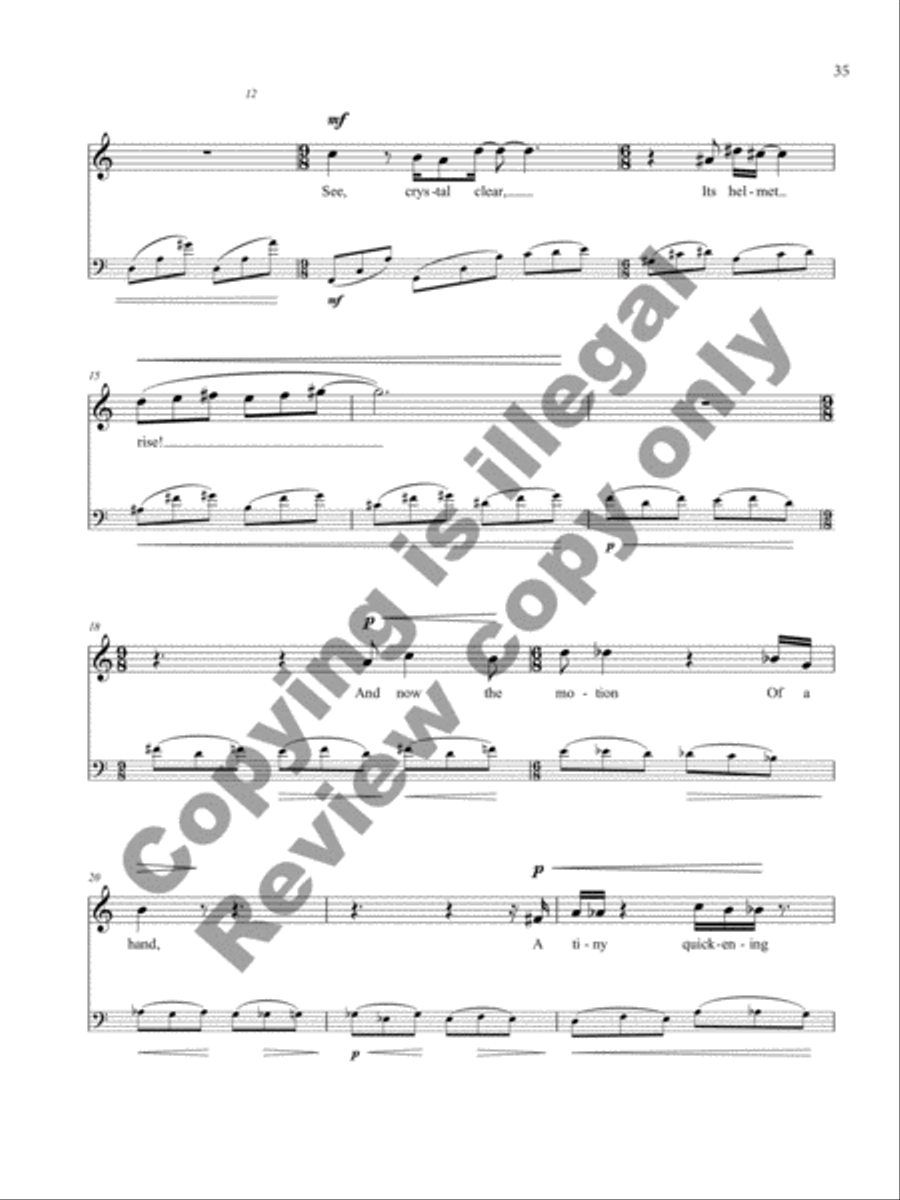 One Art Mezzo-Soprano Voice scores gallery preview page 16