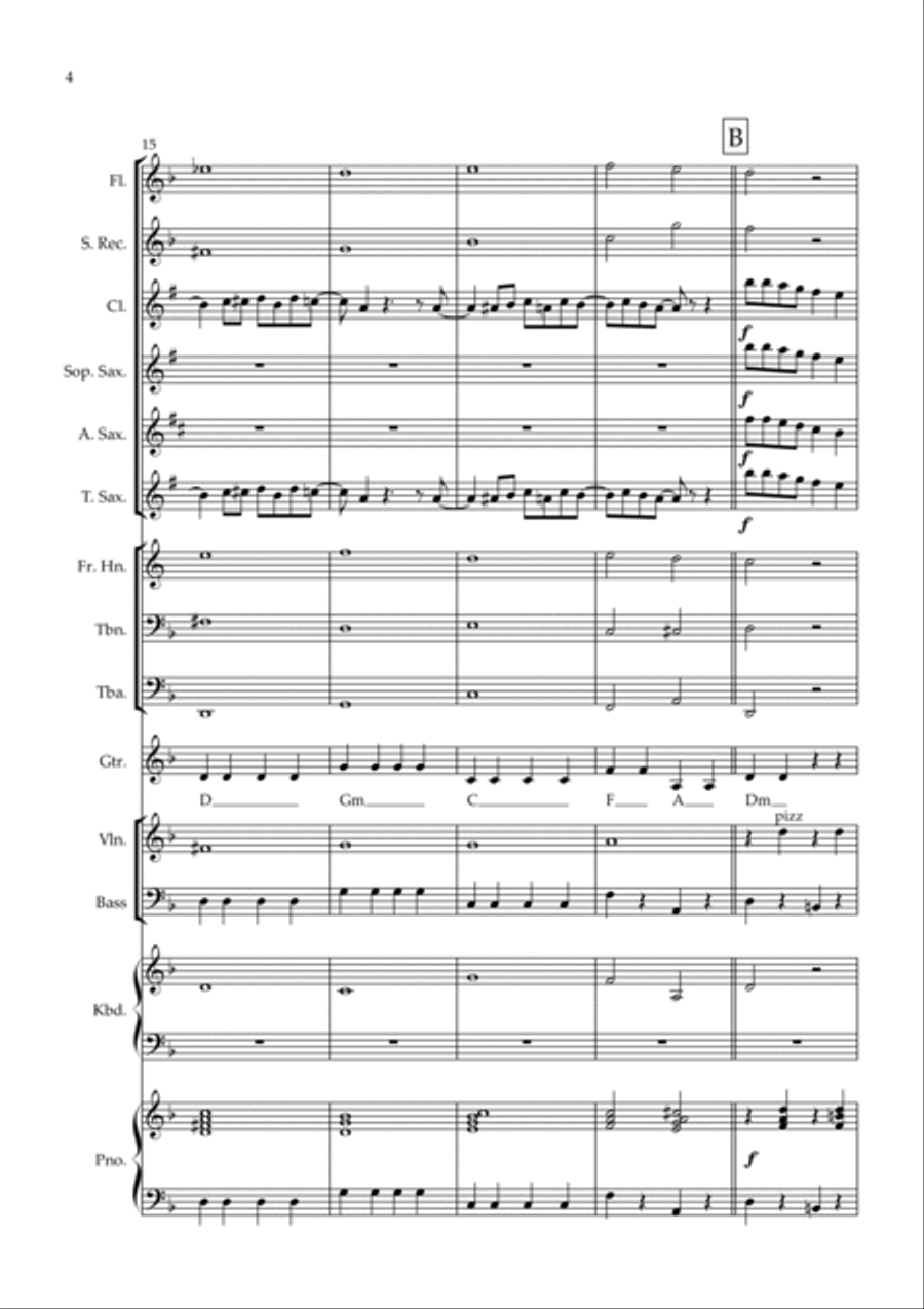 Lullaby Of Birdland Lullaby Of Birdland Concert Band scores gallery preview page 4