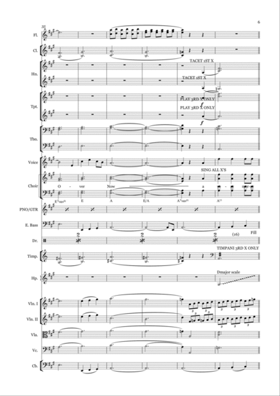Happy Xmas (war Is Over) Full Orchestra scores gallery preview page 6
