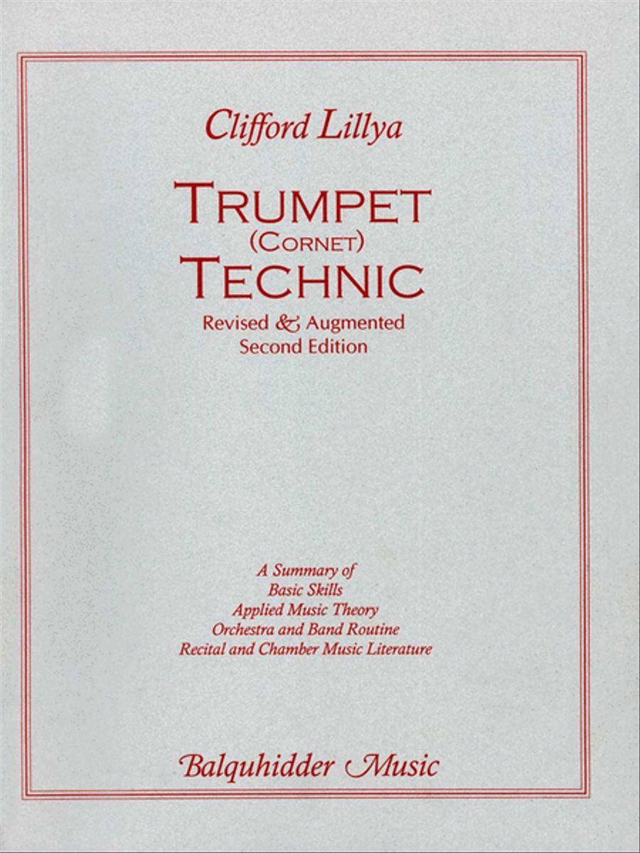 Trumpet Technic B-Flat Trumpet - Sheet Music