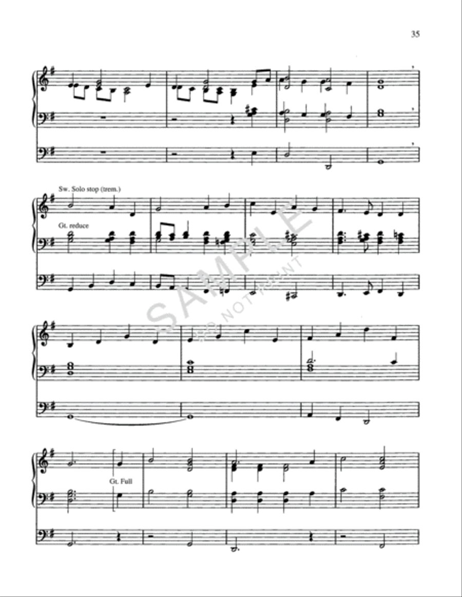 Unending Hymns Organ Solo scores gallery preview page 3