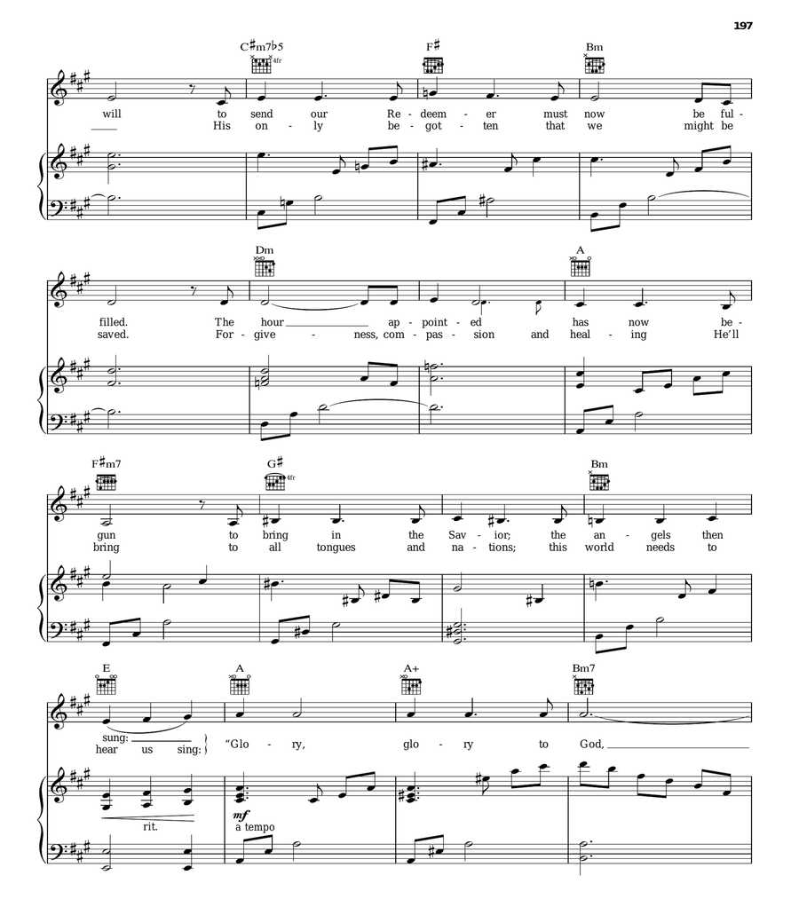 Our Blessed Savior Came Our Blessed Savior Came Piano, Vocal, Guitar scores gallery preview page 3