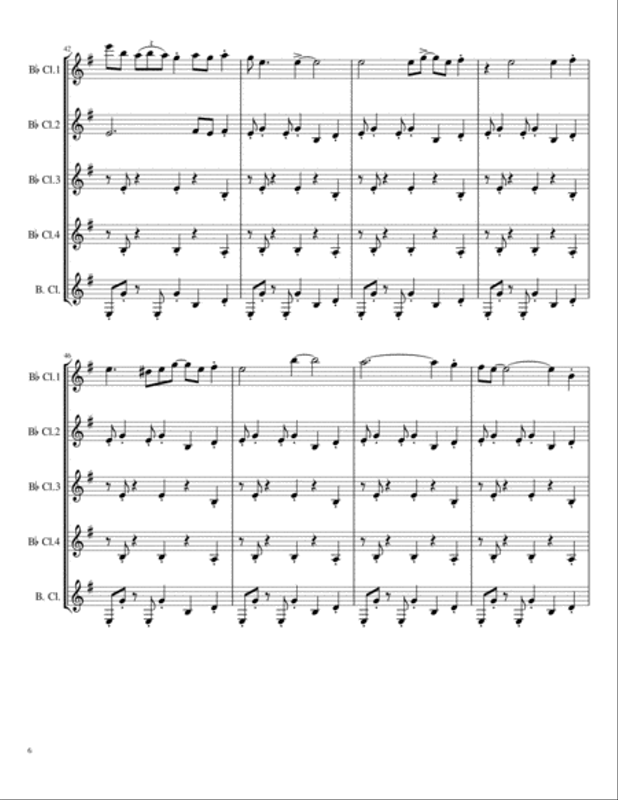 Take Five Woodwind Quintet scores gallery preview page 6