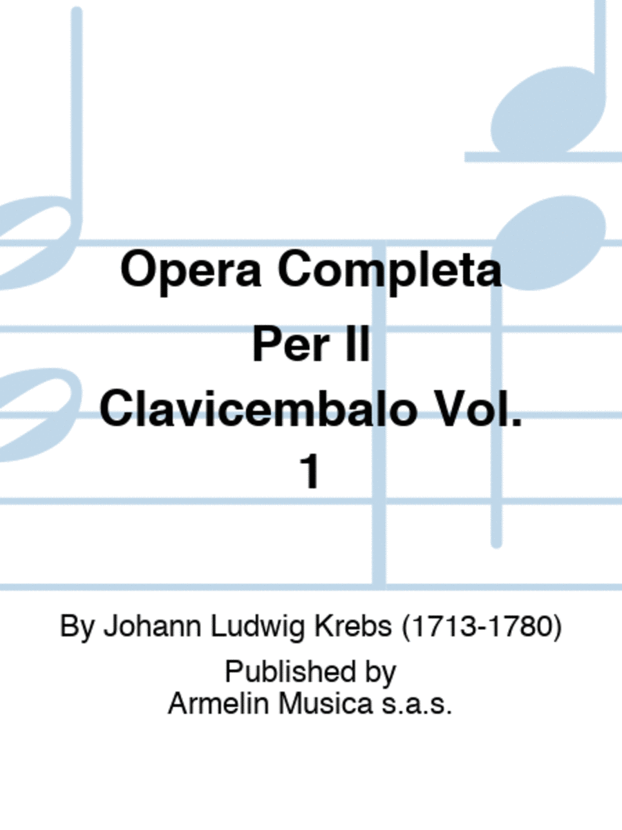 Opera Completa Per Il Clavicembalo Vol. 1 Harpsichord scores gallery preview page 1