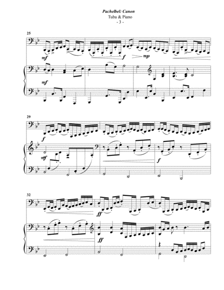 Pachelbel: Canon for Tuba & Piano image number null