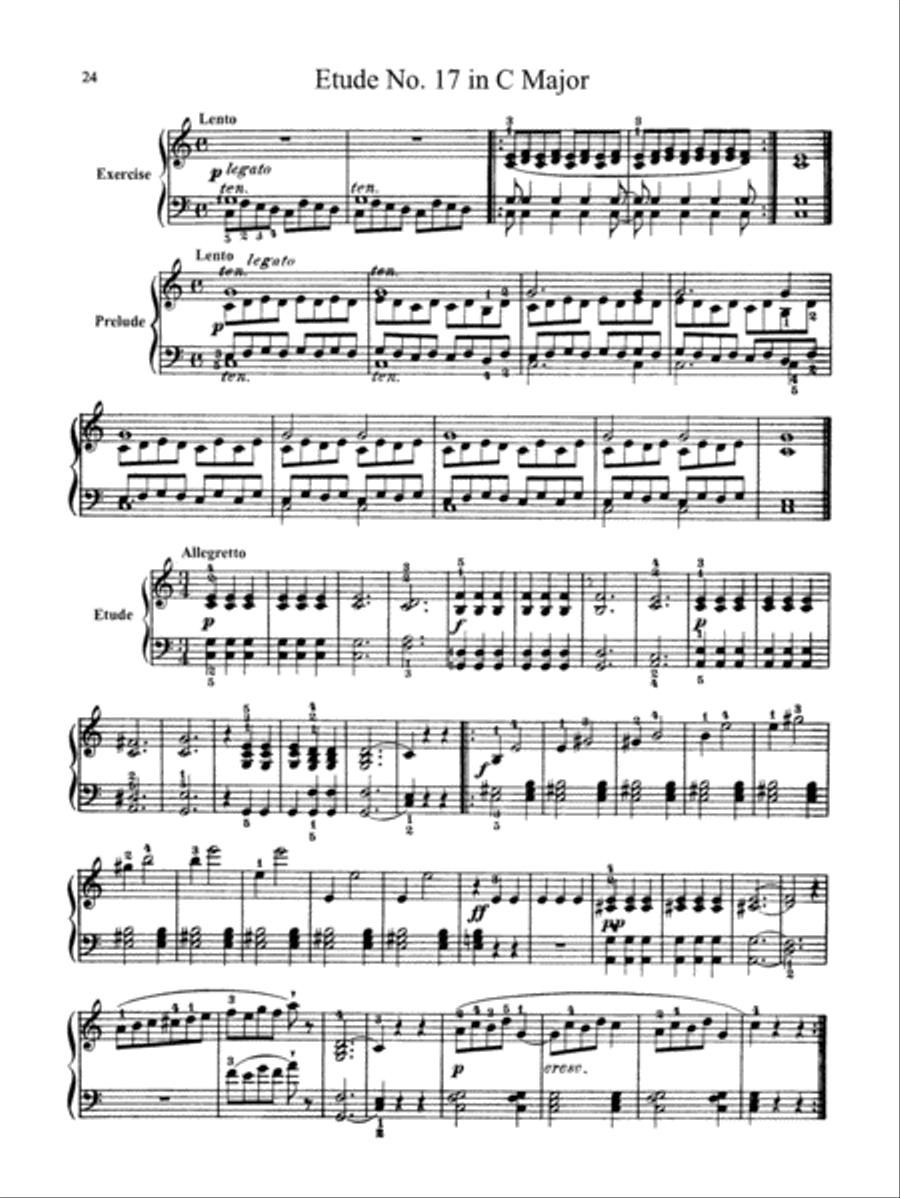 Bertini: Forty-nine Etudes, Op. 101 & 166 Piano Method scores gallery preview page 1