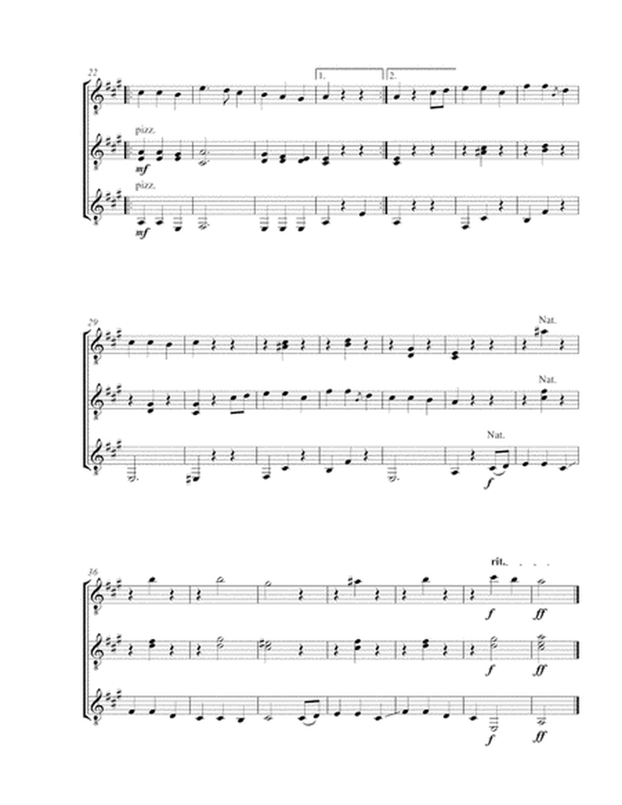 Three Catalan Folk Songs (Guitar Trio) - Score and Parts image number null