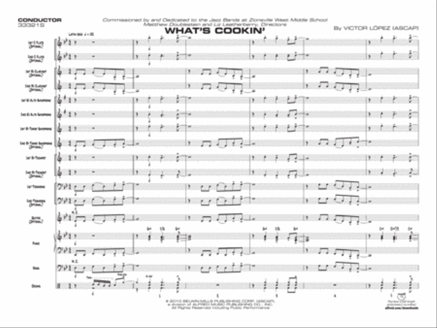 What's Cookin' Jazz Ensemble scores gallery preview page 4