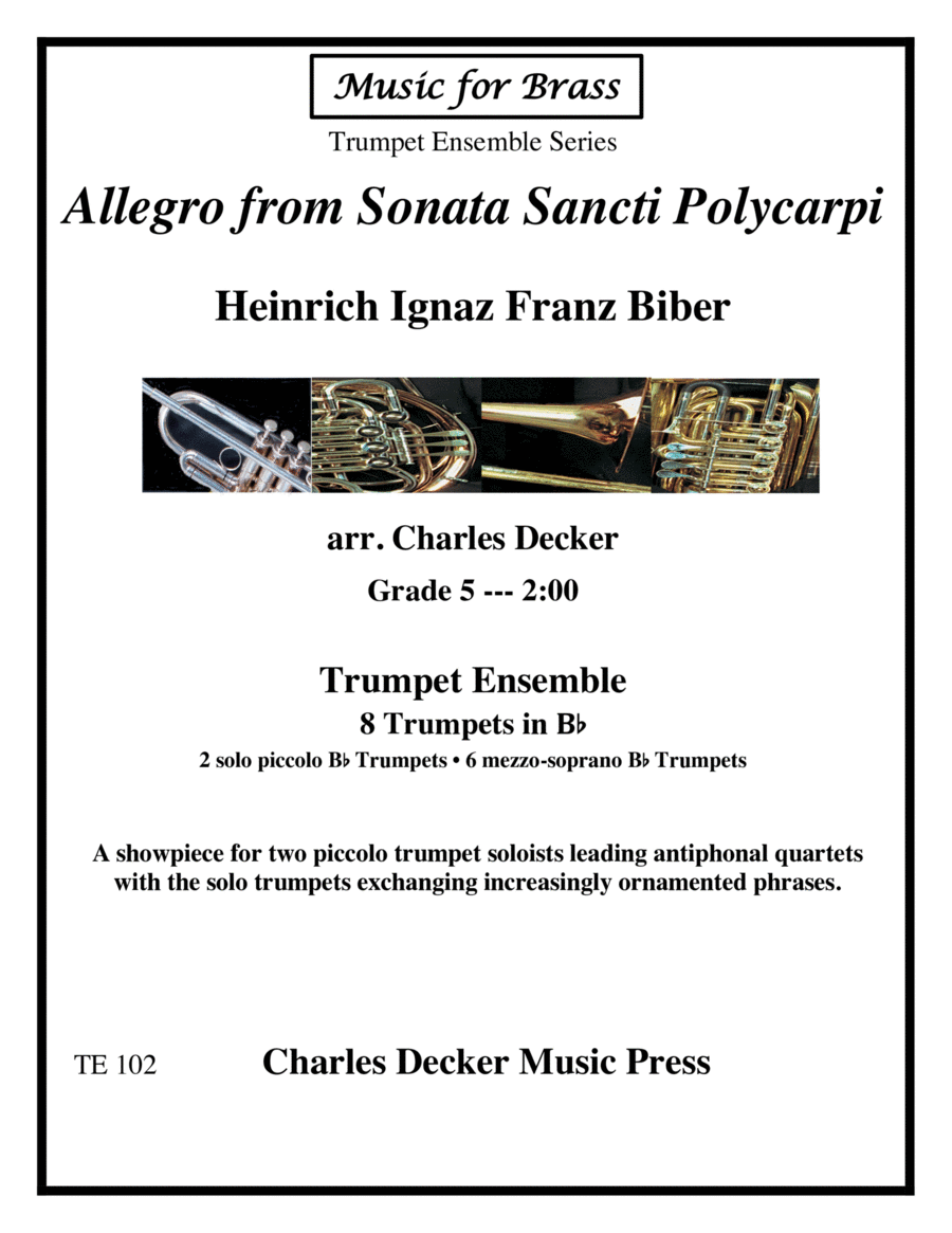 Allegro from Sonata Sancti Polycarpi for Trumpet Ensemble image number null