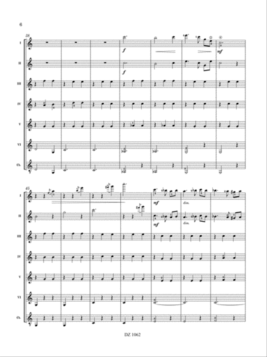 Valse noble Guitar Ensemble scores gallery preview page 6