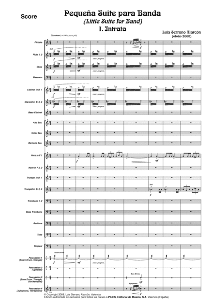 Pequena Suite para Banda Concert Band scores gallery preview page 2