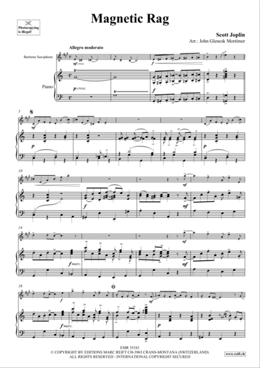 Magnetic Rag Baritone Saxophone scores gallery preview page 4