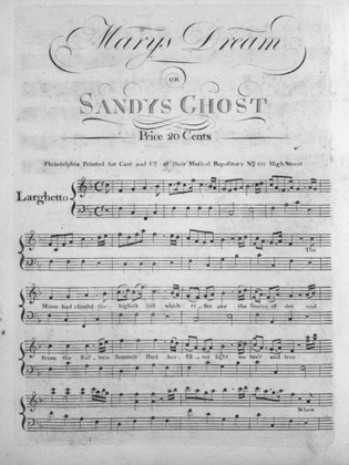 Mary's Dream, or, Sandy's Ghost
