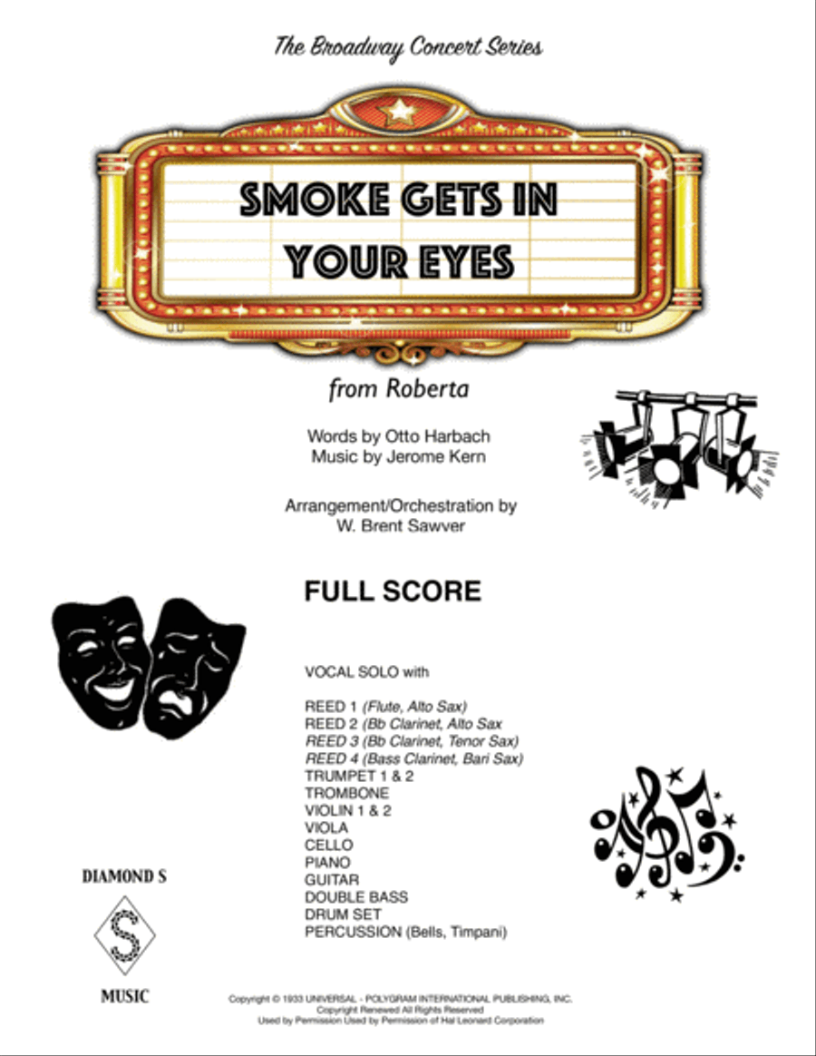 Smoke Gets In Your Eyes - Score Only Large Ensemble scores gallery preview page 1