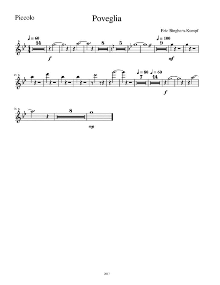 Poveglia Full Orchestra scores gallery preview page 6
