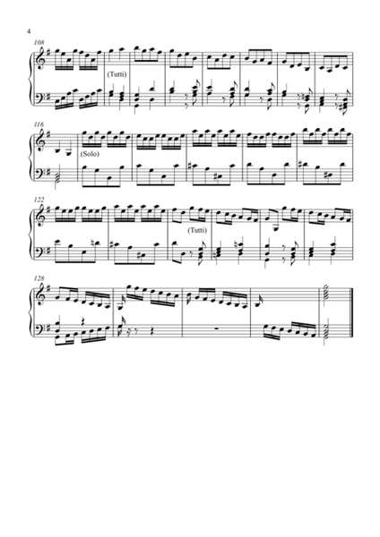 Concerto in G Major, BWV 973, after Violin Concerto in G Major