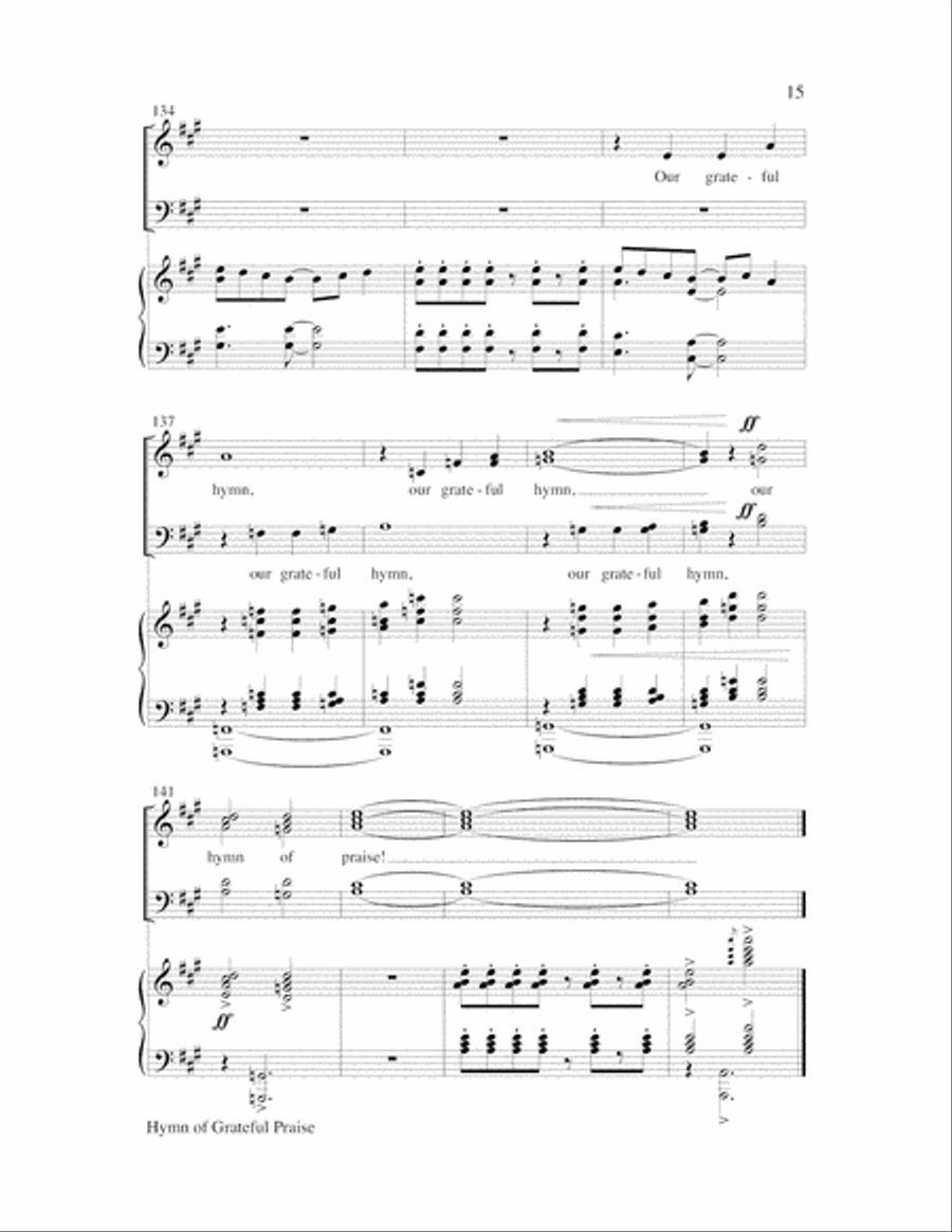 Hymn of Grateful Praise Hymn of Grateful Praise Choir scores gallery preview page 15