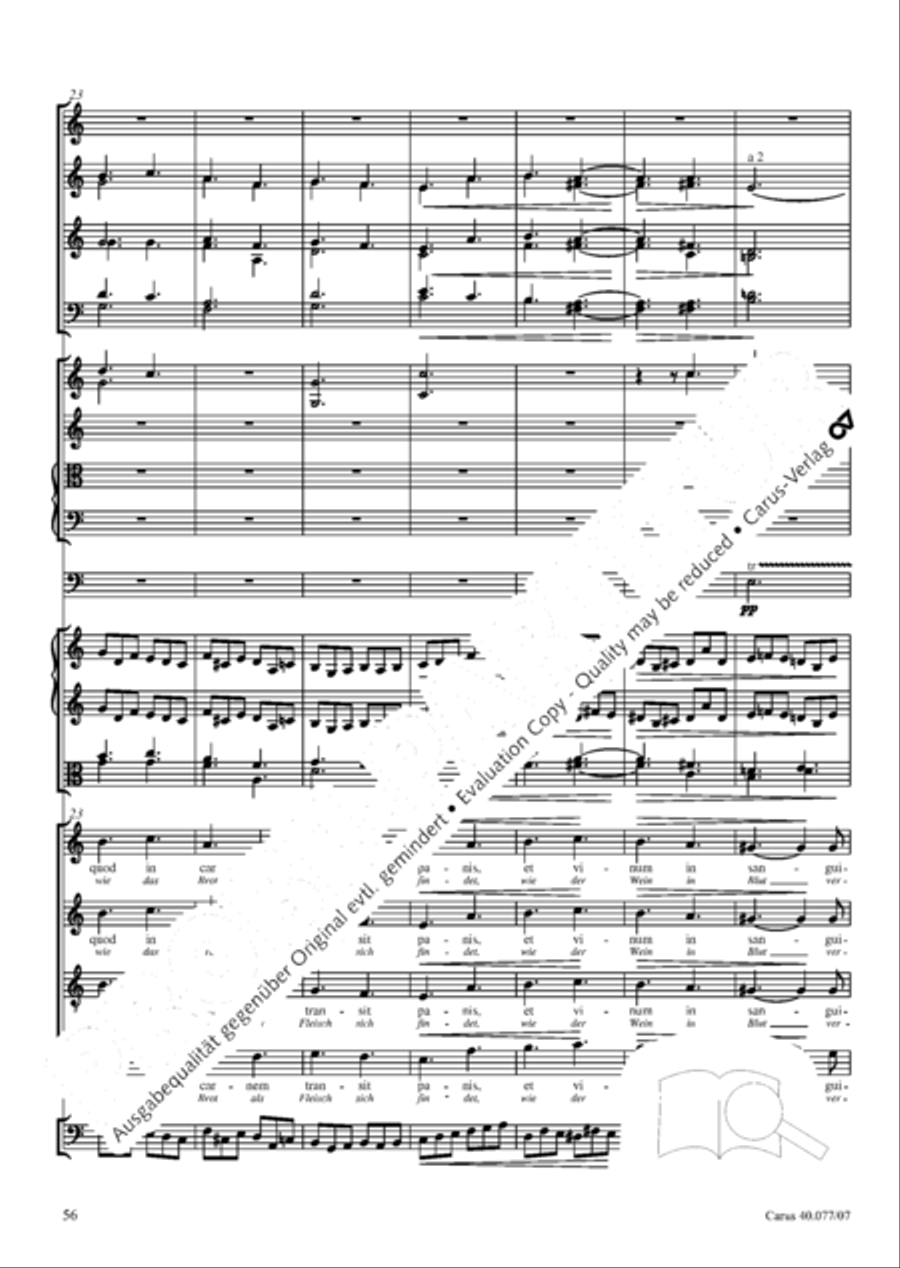 Lauda Sion 4-Part scores gallery preview page 69