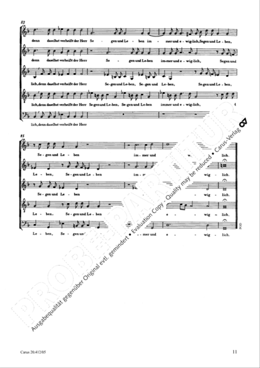 See what delight and joy it is (Siehe, wie fein und lieblich ist's) SSATB scores gallery preview page 12