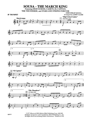 Sousa - The March King: 1st B-flat Trumpet