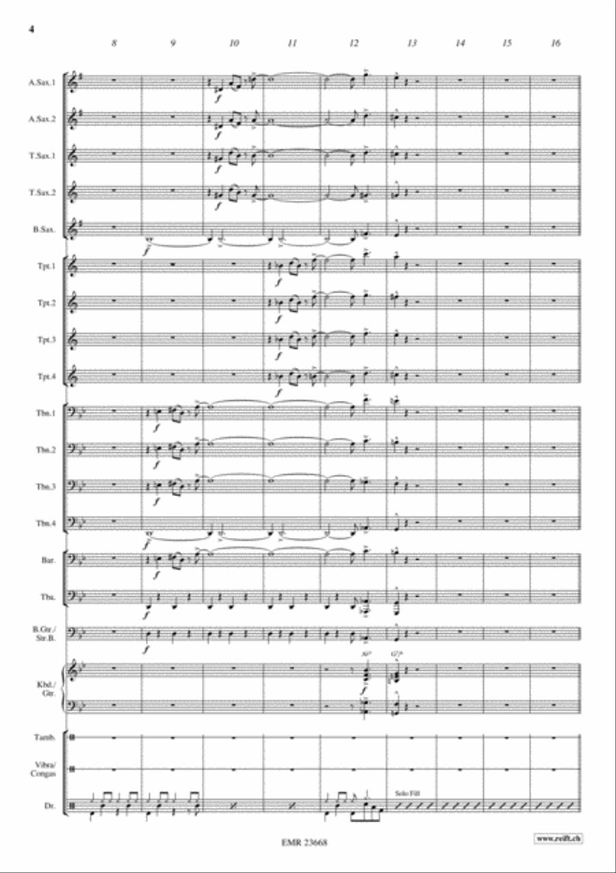 Sweet Georgia Brown Big Band scores gallery preview page 4