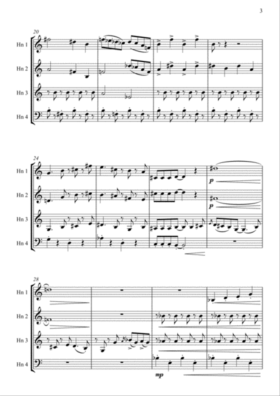 Theme From The Simpsons TM from the Twentieth Century Fox Television Series THE SIMPSONS Brass Ensemble scores gallery preview page 4