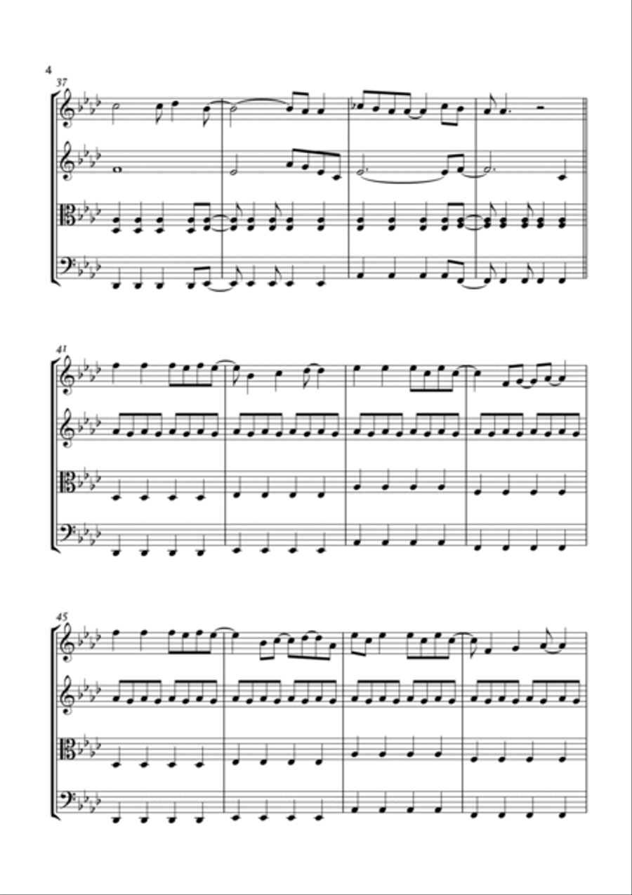 Viva La Vida String Quartet scores gallery preview page 5