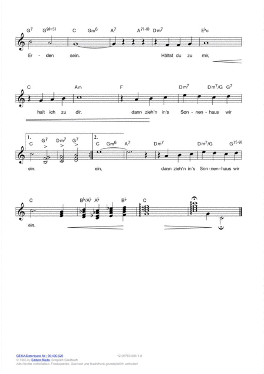 Schloss auf dem Mond Voice scores gallery preview page 3