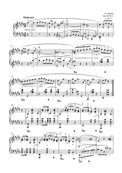 Chopin Mazurka, Op. 50 No. 3
