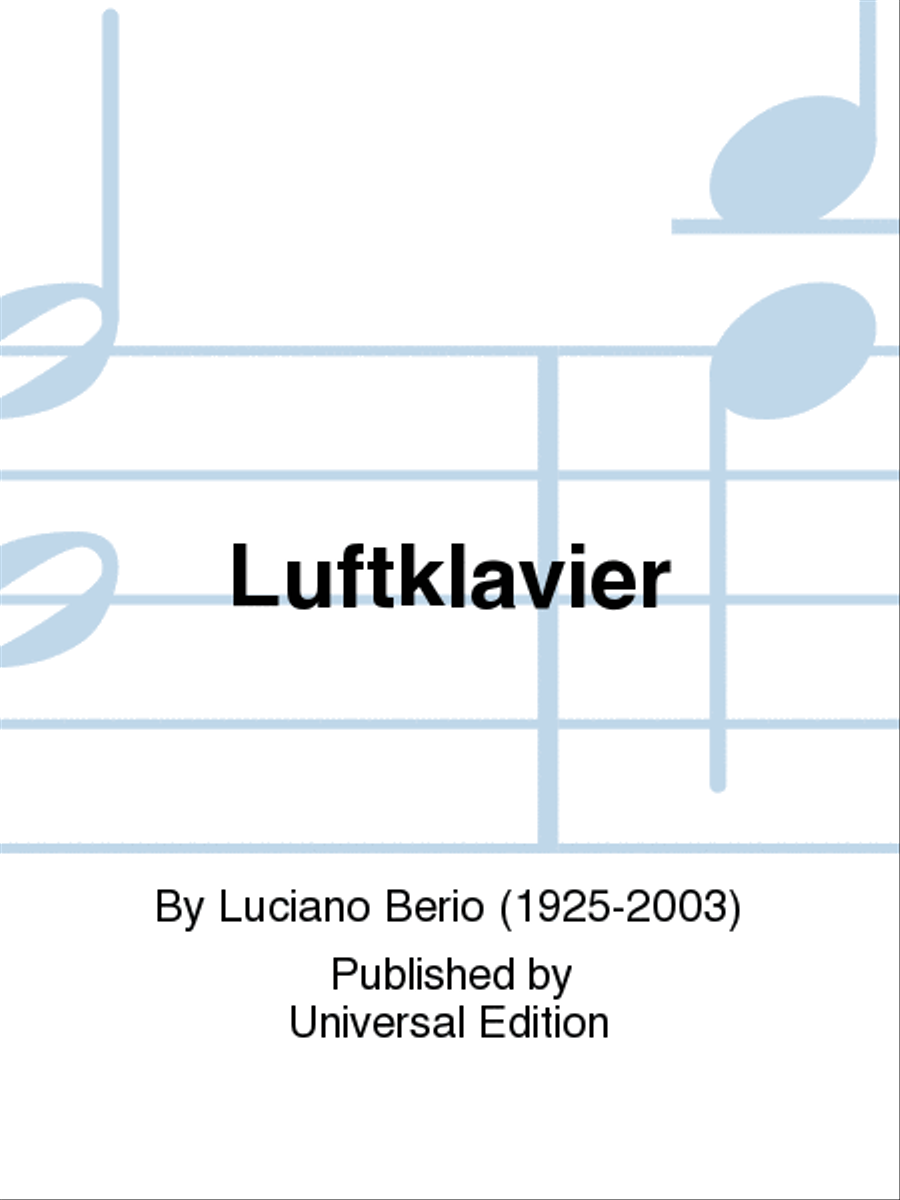 Book cover for Luftklavier