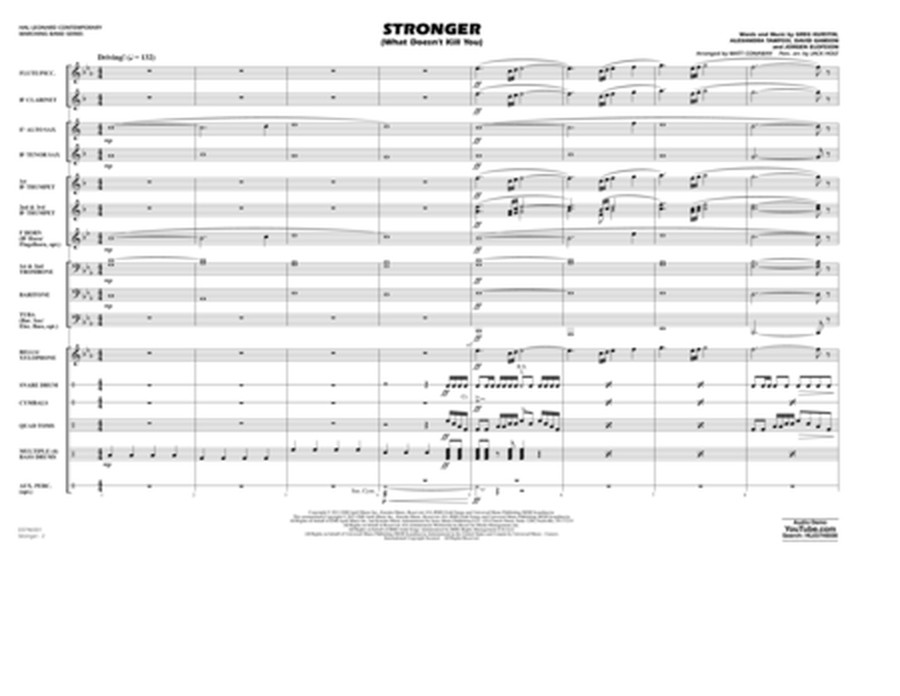 Stronger (What Doesn't Kill You) (arr. Matt Conaway) - Conductor Score (Full Score)