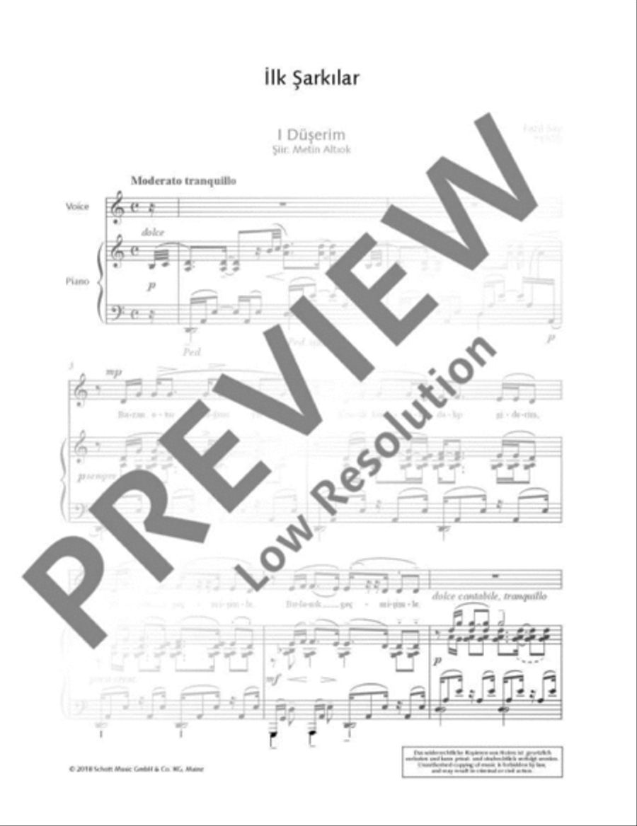 Düşerim Voice Solo scores gallery preview page 2