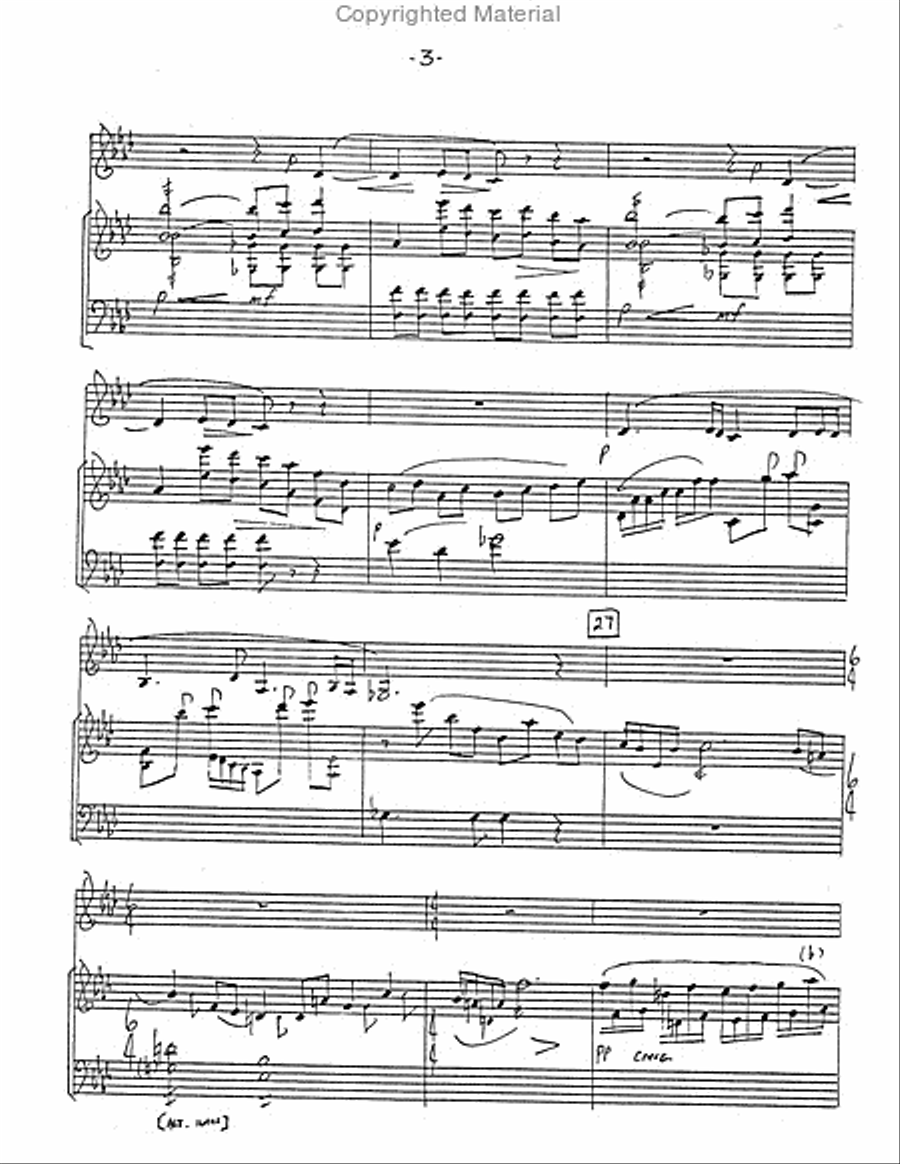 Sonata For Horn and Marimba Marimba scores gallery preview page 4