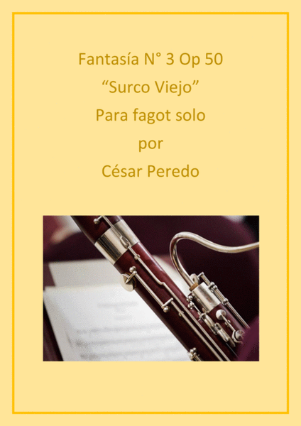 Fantasia N° 3 Op 50 para fagot solo "Surco viejo" image number null