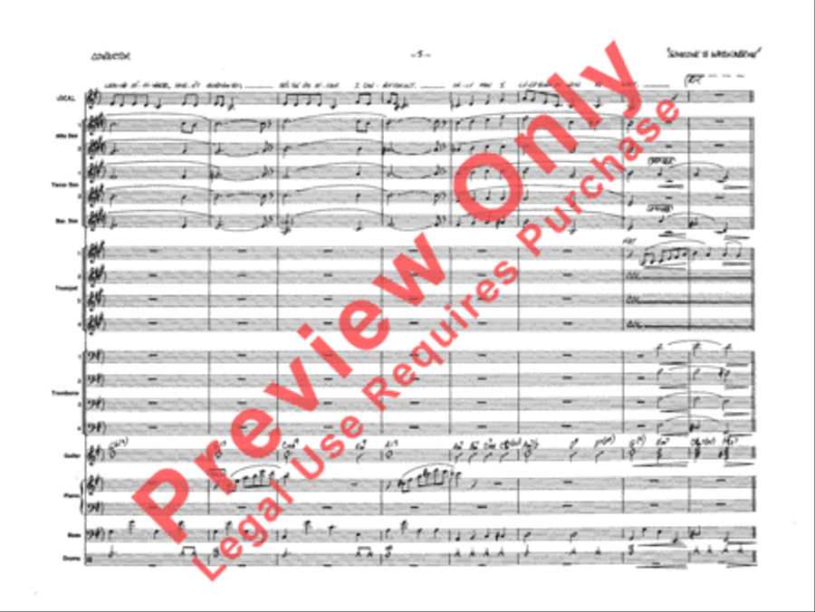 Someone to Watch Over Me Jazz Ensemble scores gallery preview page 6