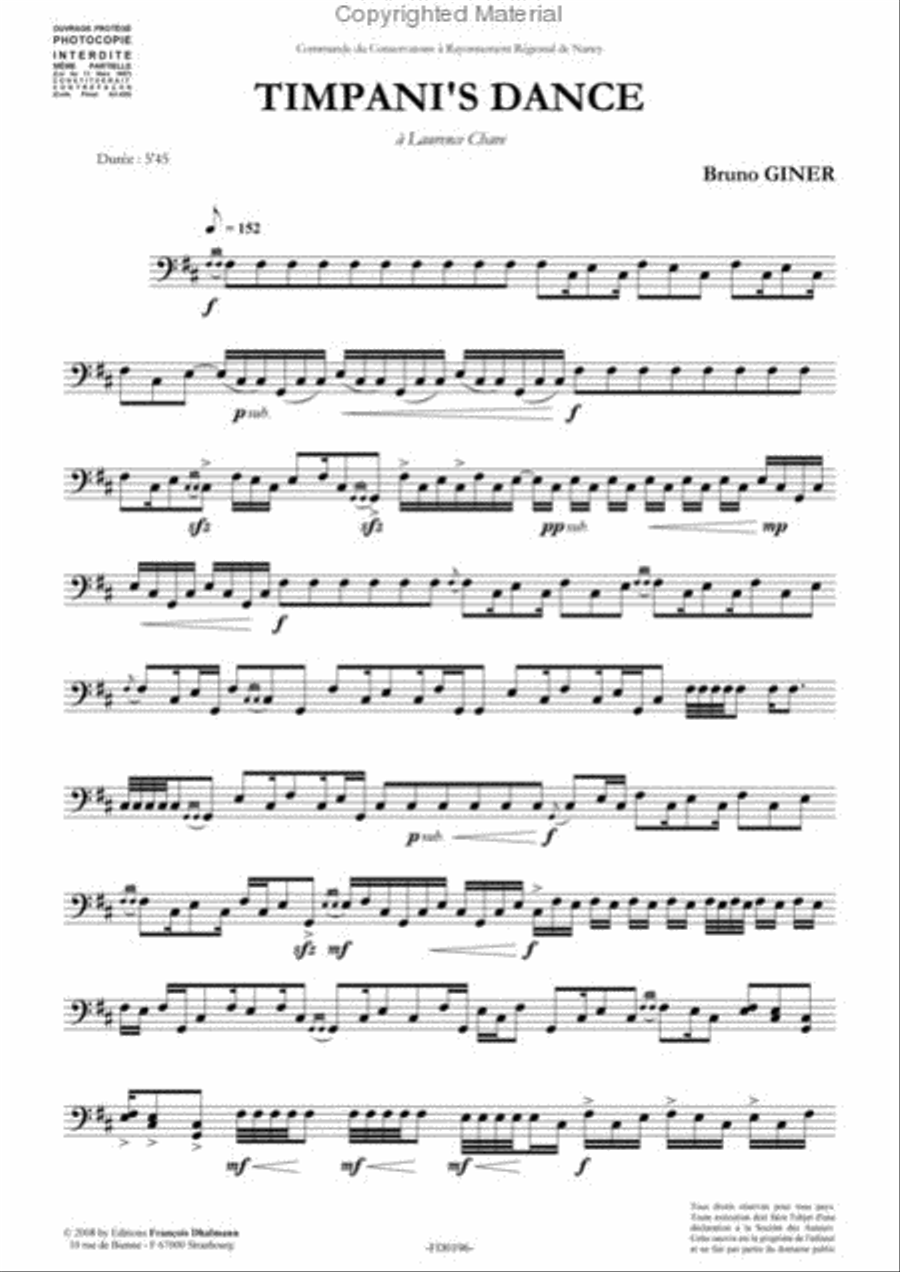 Timpani's dance Percussion scores gallery preview page 2