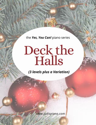 Book cover for Deck the Halls - 3 levels plus a variation