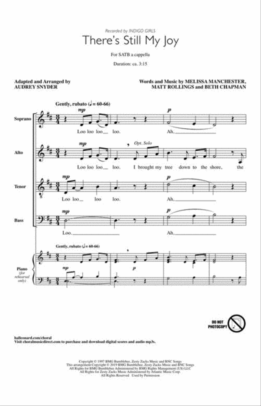 There's Still My Joy There's Still My Joy 4-Part scores gallery preview page 3