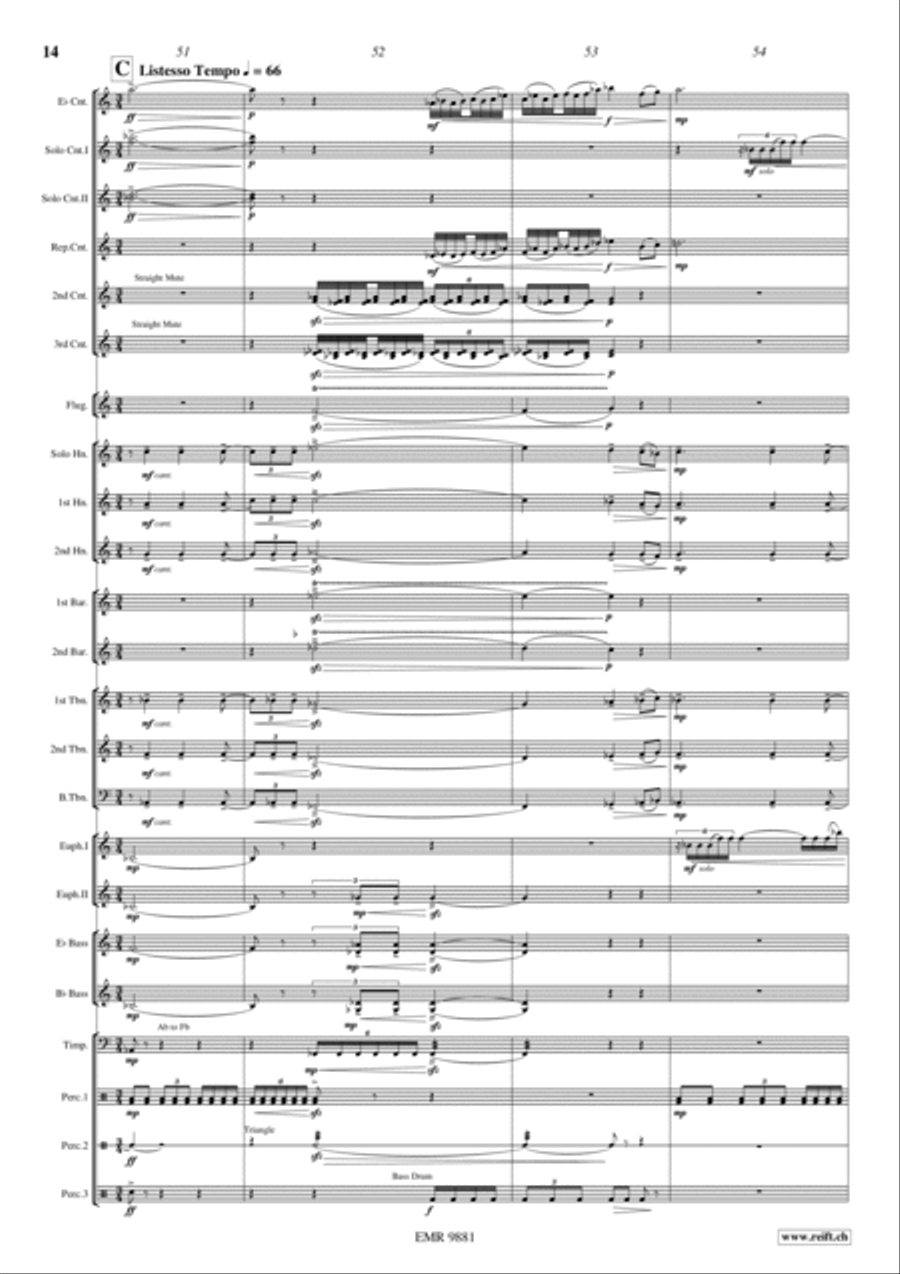 Blue Horizons Brass Band scores gallery preview page 17