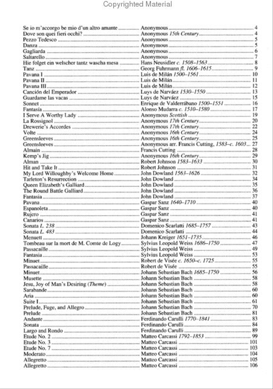 Library of Guitar Classics Acoustic Guitar scores gallery preview page 2