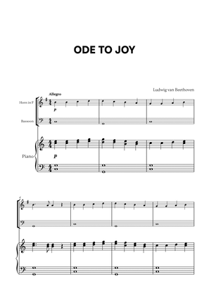 Beethoven - Ode to Joy for French Horn, Bassoon and Piano