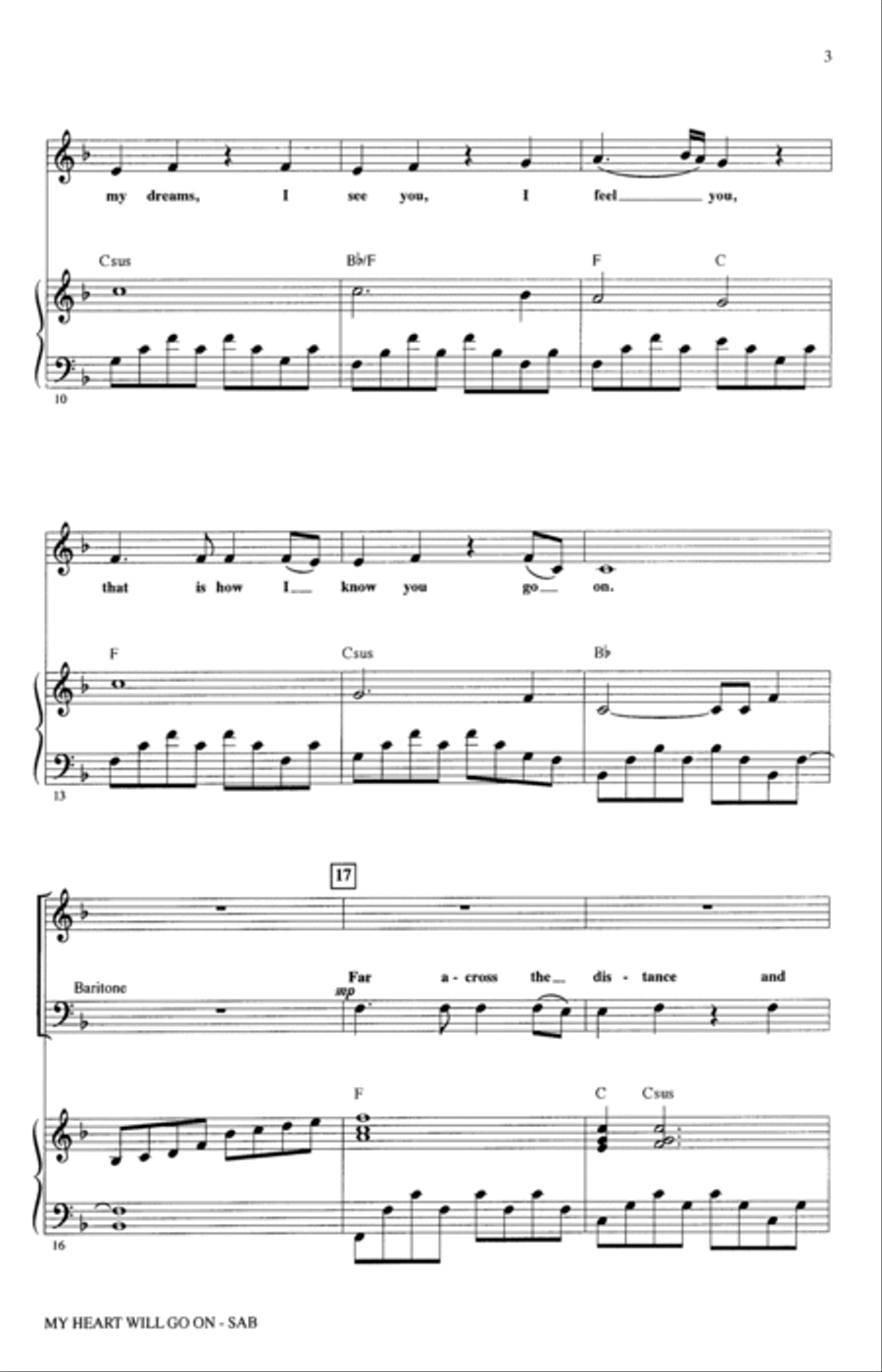 My Heart Will Go On (Love Theme From 'Titanic') (arr. Alan Billingsley) 3-Part scores gallery preview page 2