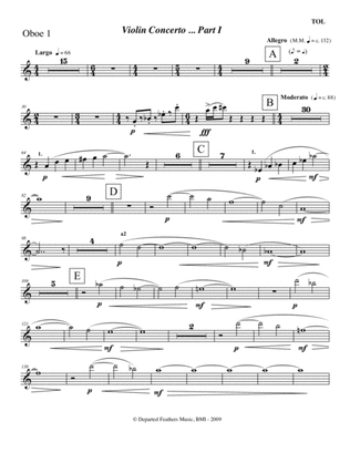 Violin Concerto (2009) Oboe part 1