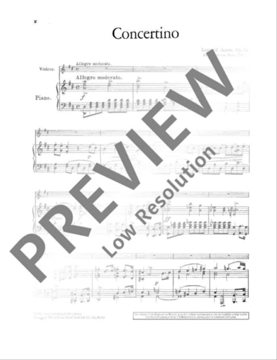 Concertino D Major Violin Solo scores gallery preview page 3