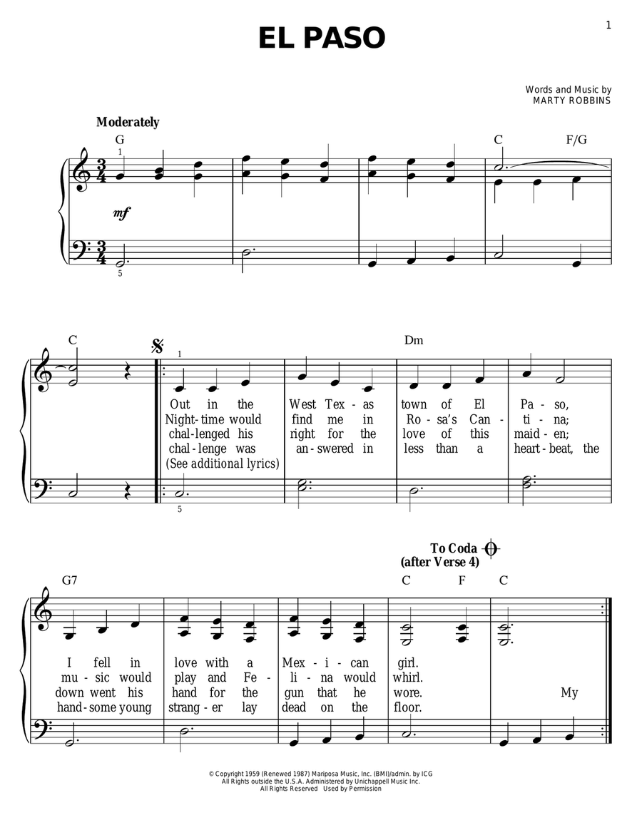 El Paso Voice scores gallery preview page 1