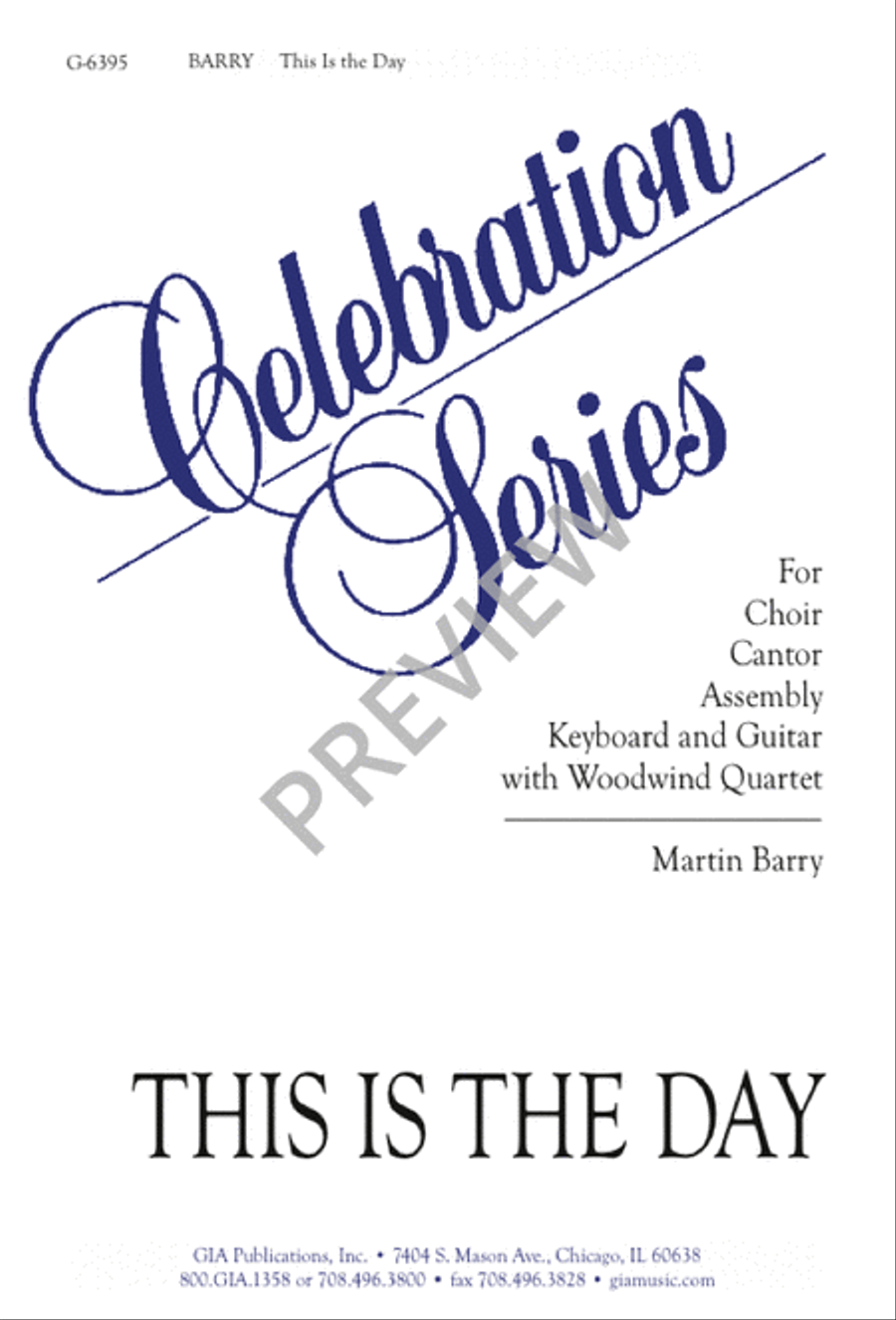 This Is the Day This Is the Day 4-Part scores gallery preview page 1
