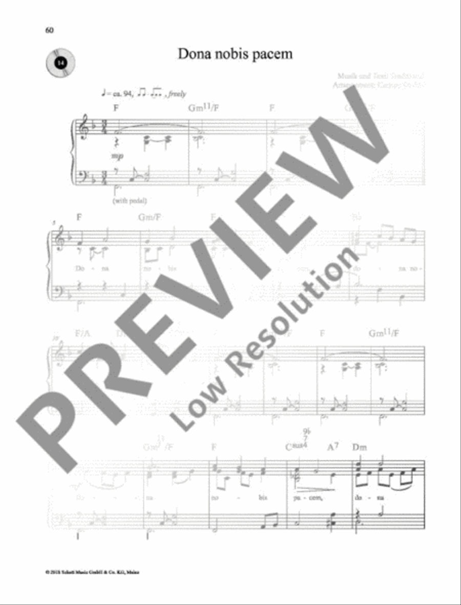 Dona nobis pacem Dona nobis pacem Piano Solo scores gallery preview page 2